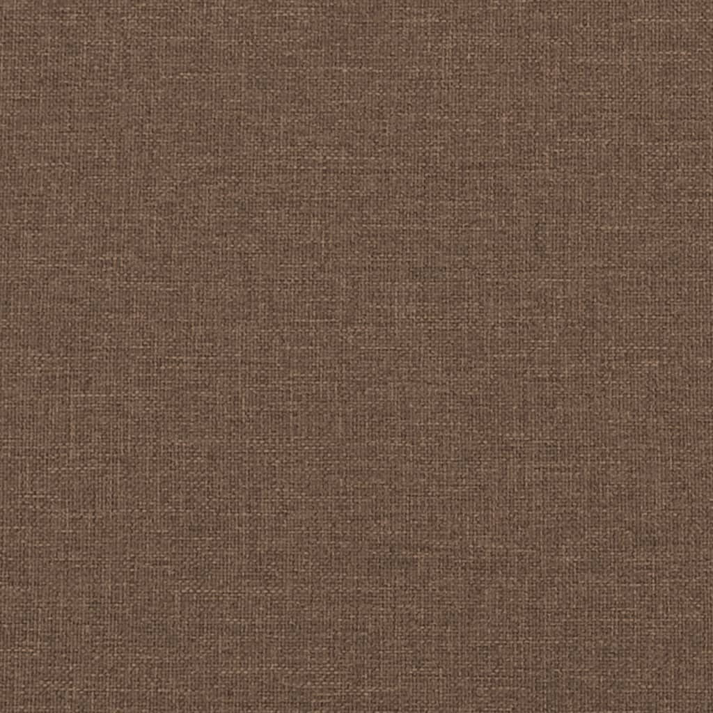 vidaXL 4-tlg. Sofagarnitur mit Kissen Braun Stoff