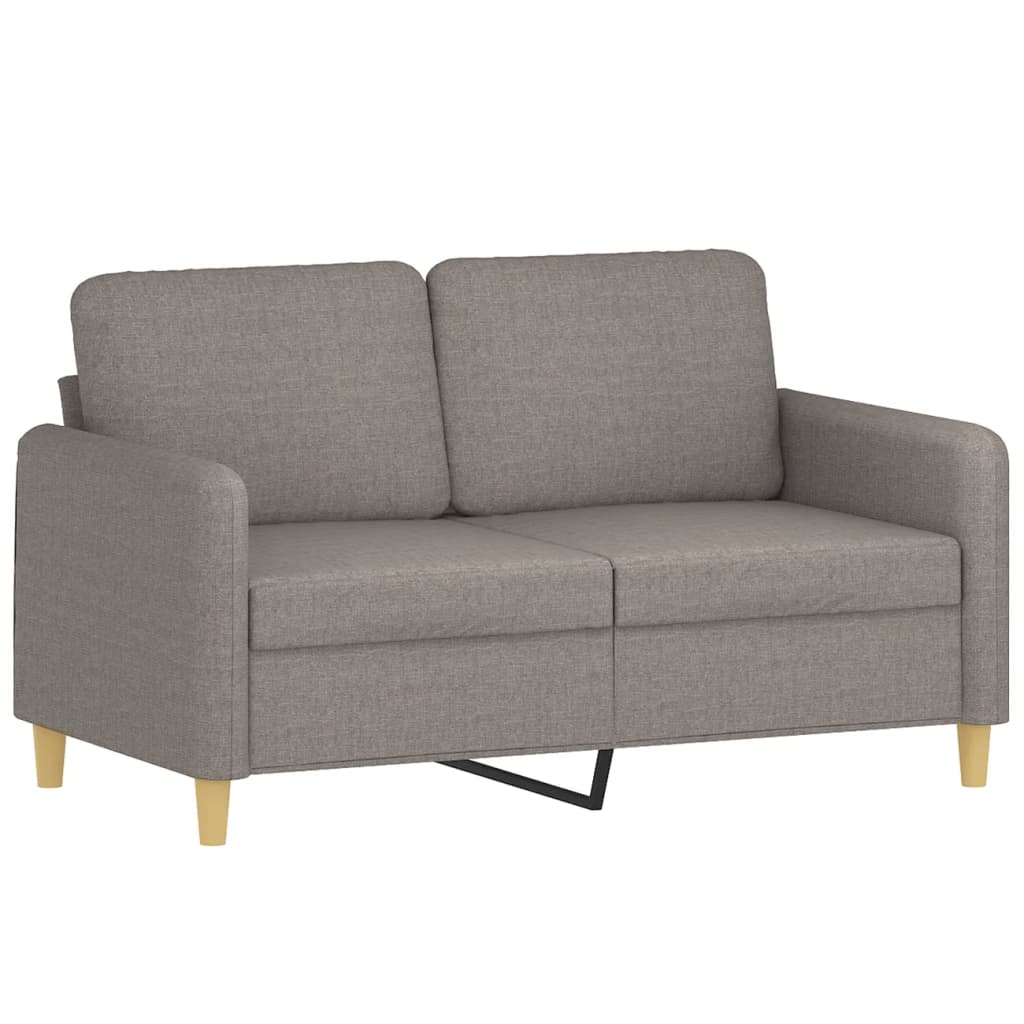 vidaXL 4-tlg. Sofagarnitur mit Kissen Taupe Stoff