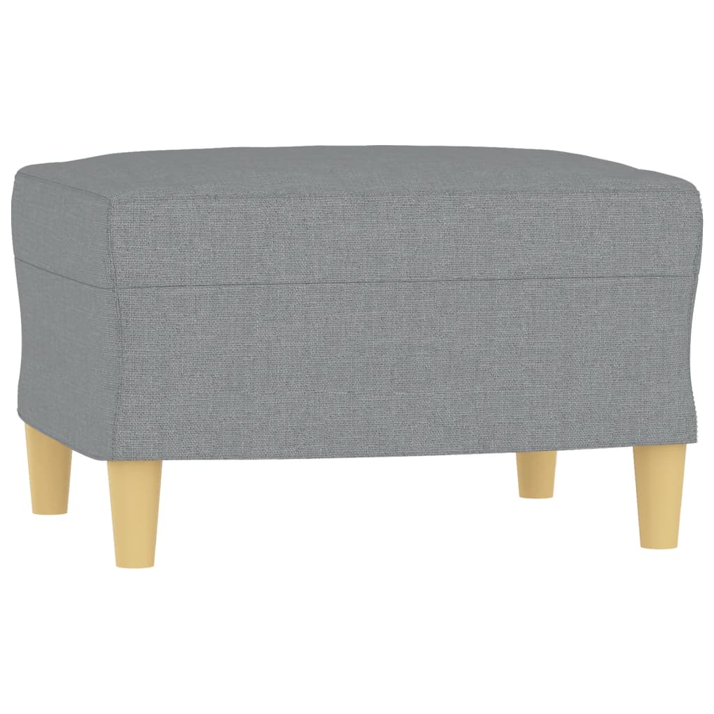 vidaXL Ensemble de canapés 4 pièces avec coussins Tissu Gris clair