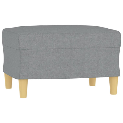 vidaXL Ensemble de canapés 4 pièces avec coussins Tissu Gris clair