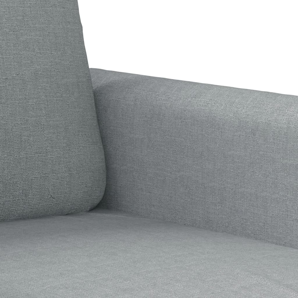 vidaXL Ensemble de canapés 4 pièces avec coussins Tissu Gris clair