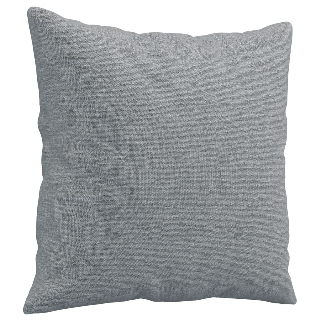 vidaXL Ensemble de canapés 4 pièces avec coussins Tissu Gris clair