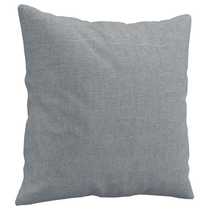 vidaXL Ensemble de canapés 4 pièces avec coussins Tissu Gris clair