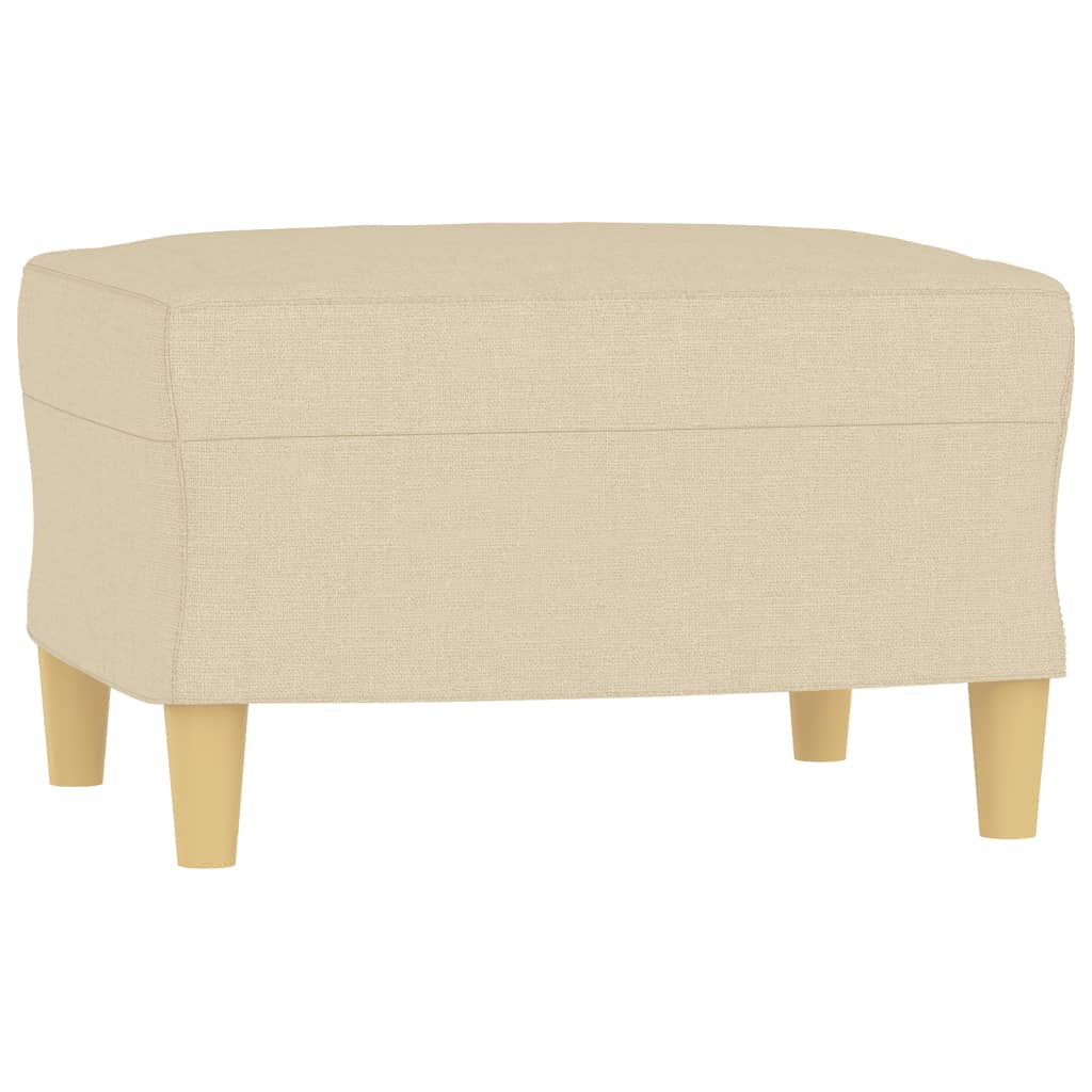 vidaXL Ensemble de canapés 4 pcs avec coussins Tissu crème