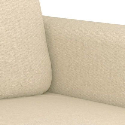 vidaXL Ensemble de canapés 4 pcs avec coussins Tissu crème