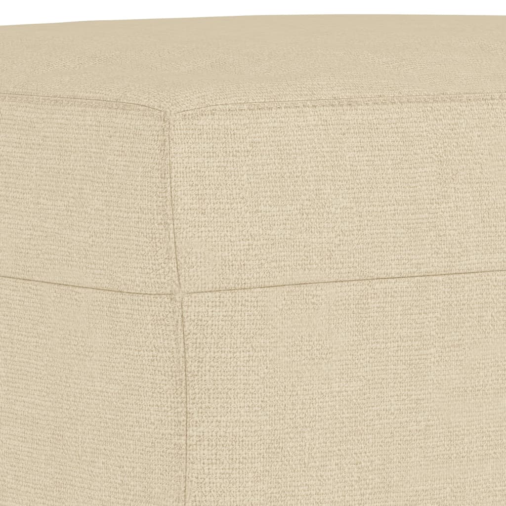 vidaXL Ensemble de canapés 4 pcs avec coussins Tissu crème