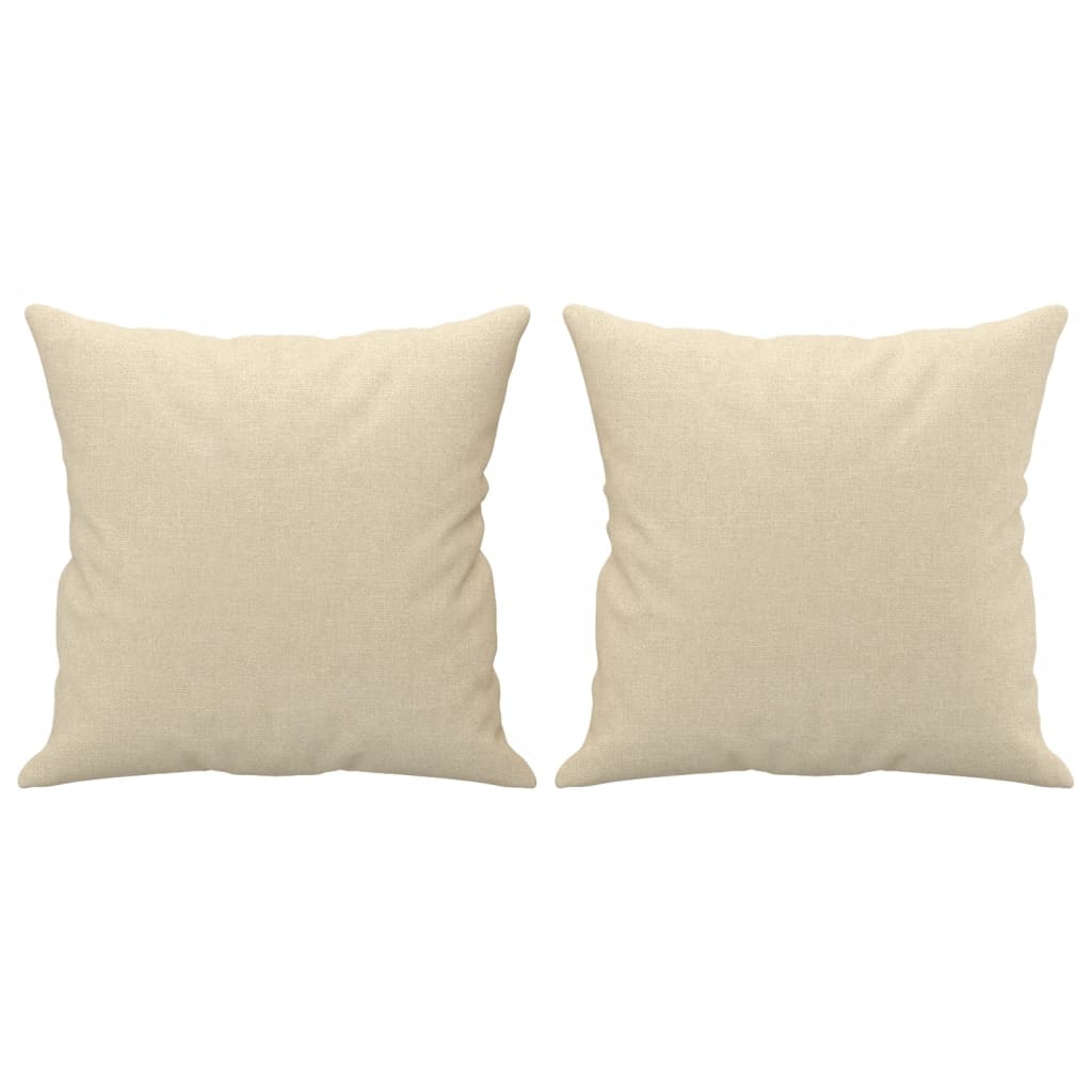 vidaXL Ensemble de canapés 4 pcs avec coussins Tissu crème