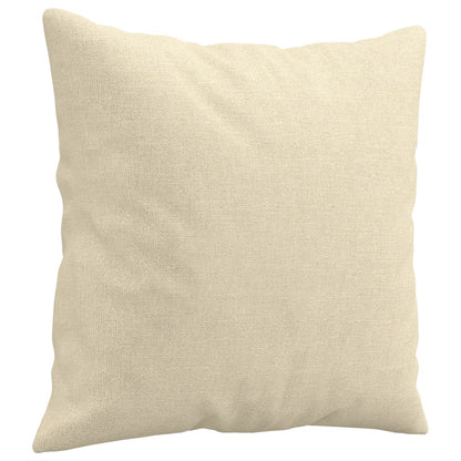 vidaXL Ensemble de canapés 4 pcs avec coussins Tissu crème