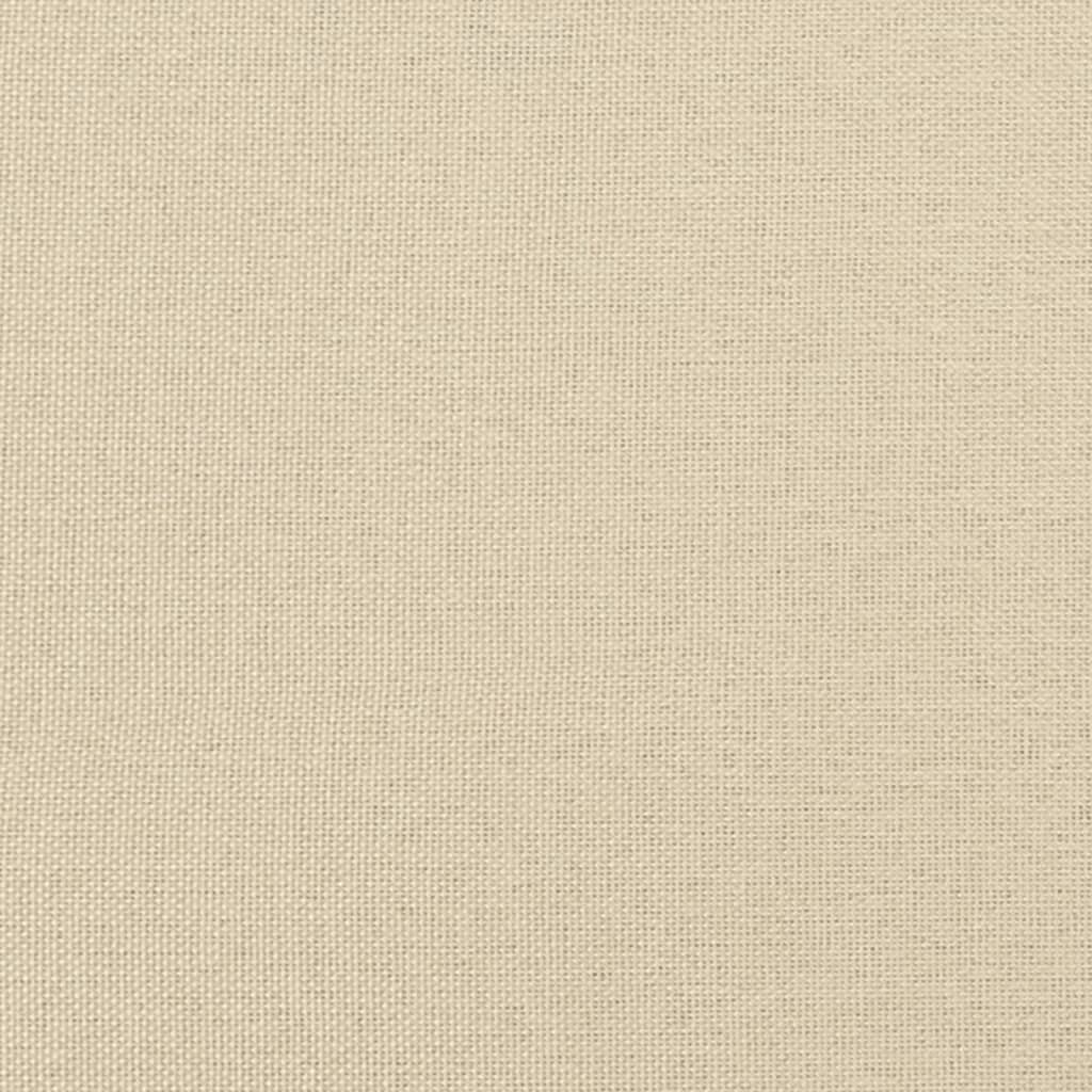 vidaXL Ensemble de canapés 4 pcs avec coussins Tissu crème