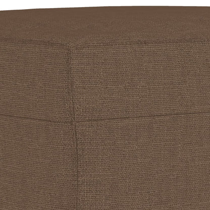 vidaXL 4-tlg. Sofagarnitur mit Kissen Braun Stoff