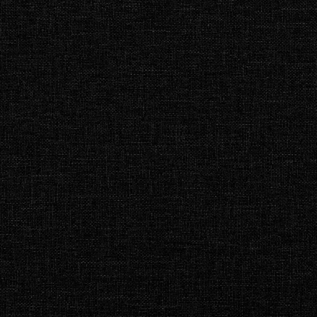 vidaXL Ensemble de canapés 4 pcs avec coussins Noir Tissu