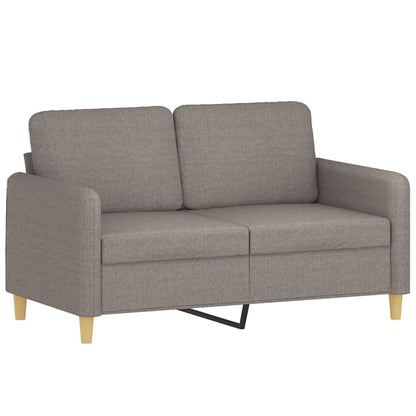 vidaXL 4-tlg. Sofagarnitur mit Kissen Taupe Stoff