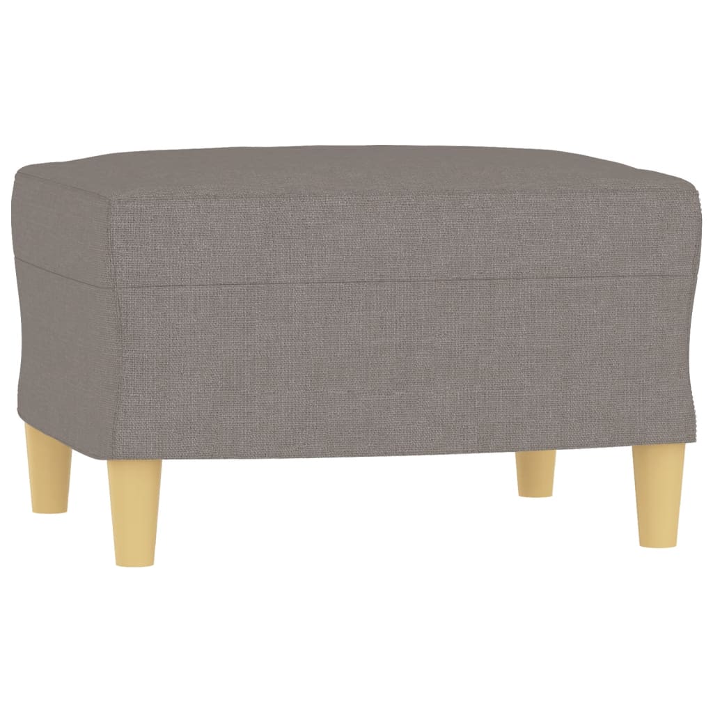 vidaXL 4-tlg. Sofagarnitur mit Kissen Taupe Stoff