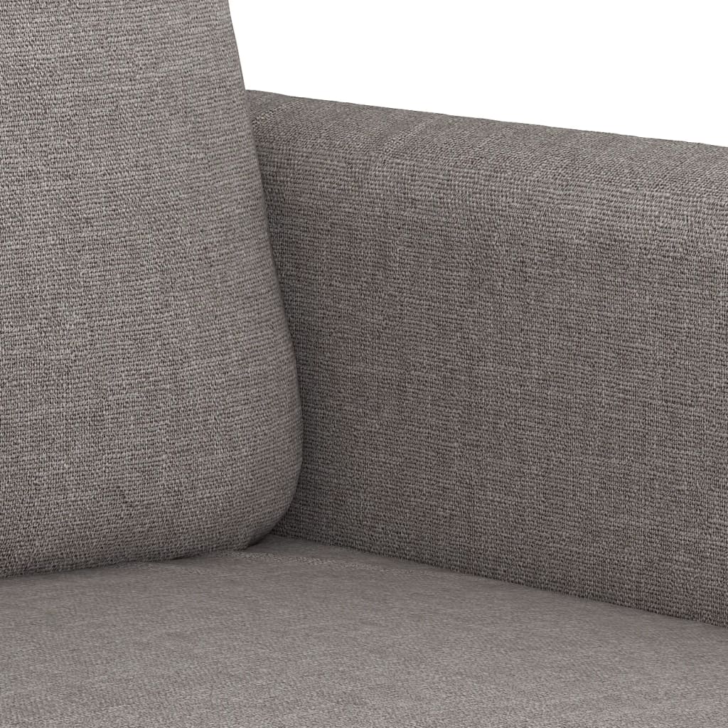 vidaXL 4-tlg. Sofagarnitur mit Kissen Taupe Stoff