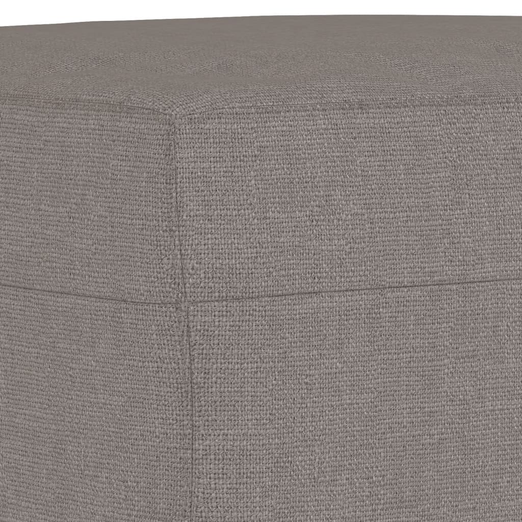 vidaXL 4-tlg. Sofagarnitur mit Kissen Taupe Stoff