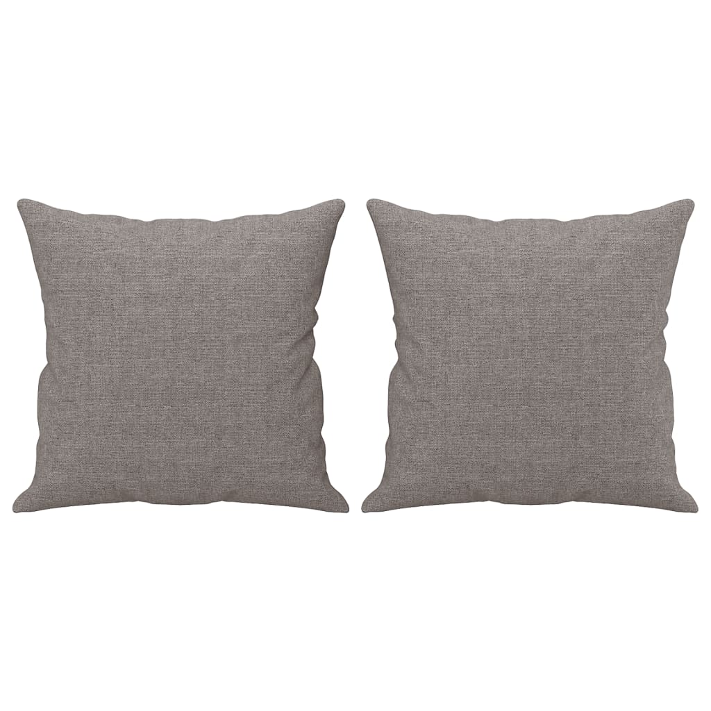 vidaXL 4-tlg. Sofagarnitur mit Kissen Taupe Stoff