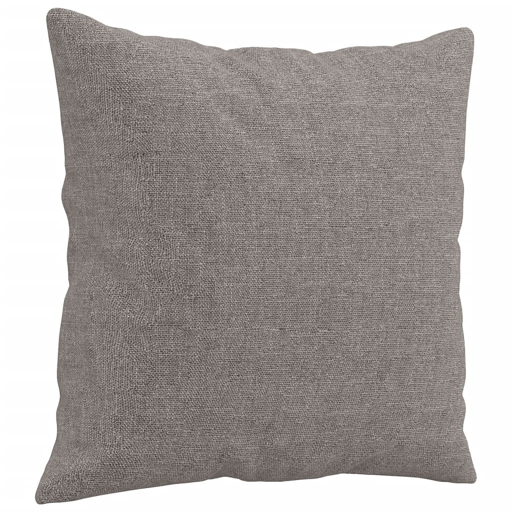 vidaXL 4-tlg. Sofagarnitur mit Kissen Taupe Stoff