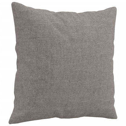 vidaXL 4-tlg. Sofagarnitur mit Kissen Taupe Stoff