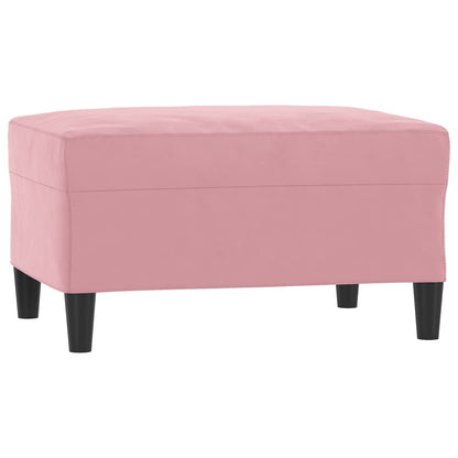vidaXL 4-tlg. Sofagarnitur mit Kissen Rosa Samt