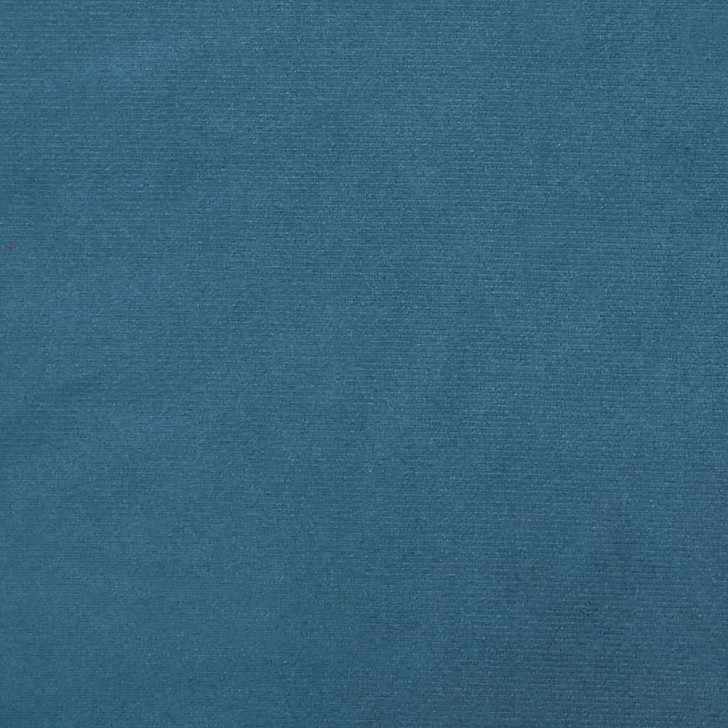 vidaXL 4-tlg. Sofagarnitur mit Kissen Blau Samt
