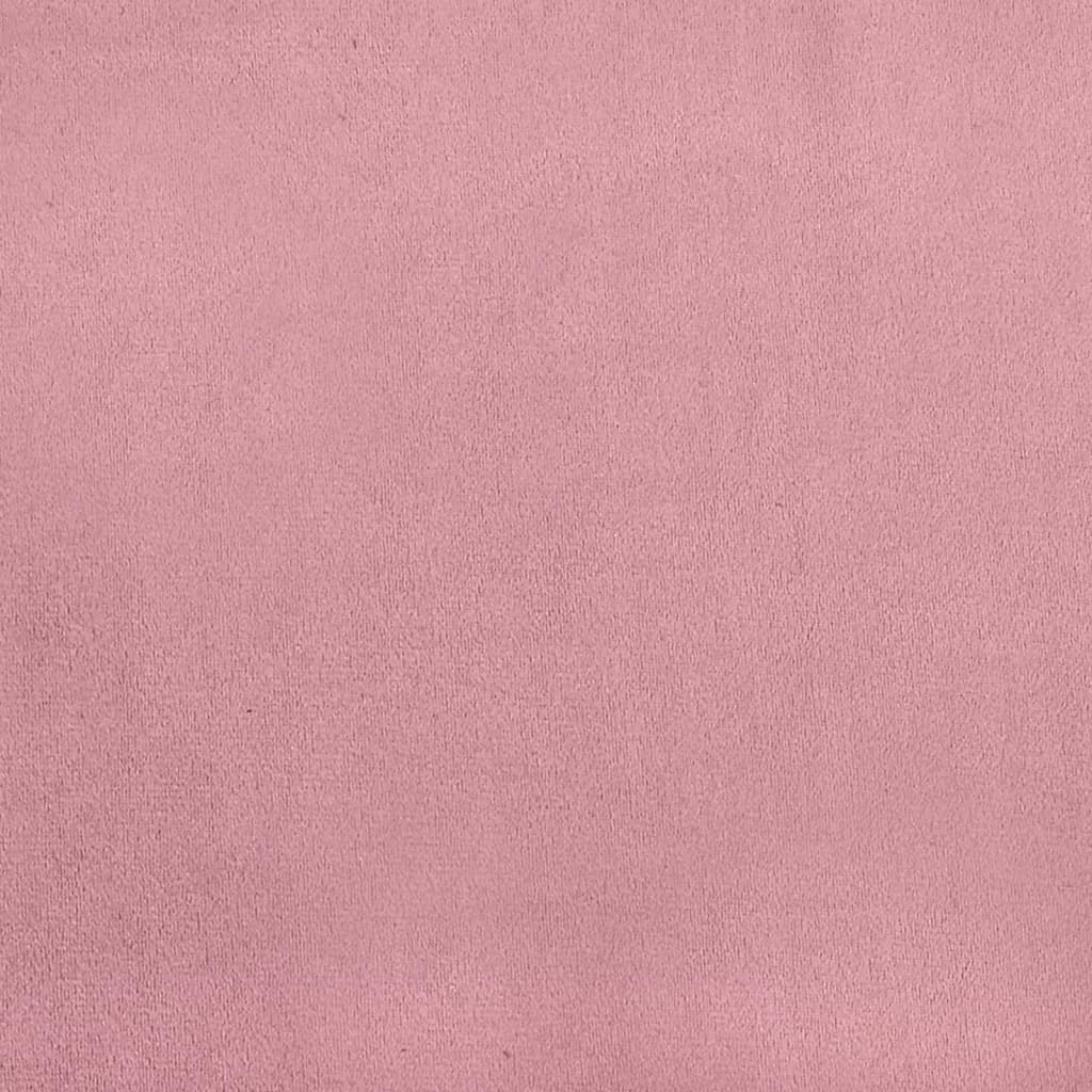 vidaXL 4-tlg. Sofagarnitur mit Kissen Rosa Samt