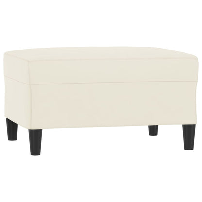 vidaXL 4-tlg. Sofagarnitur mit Kissen Creme Samt
