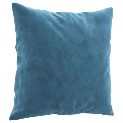 vidaXL 4-tlg. Sofagarnitur mit Kissen Blau Samt