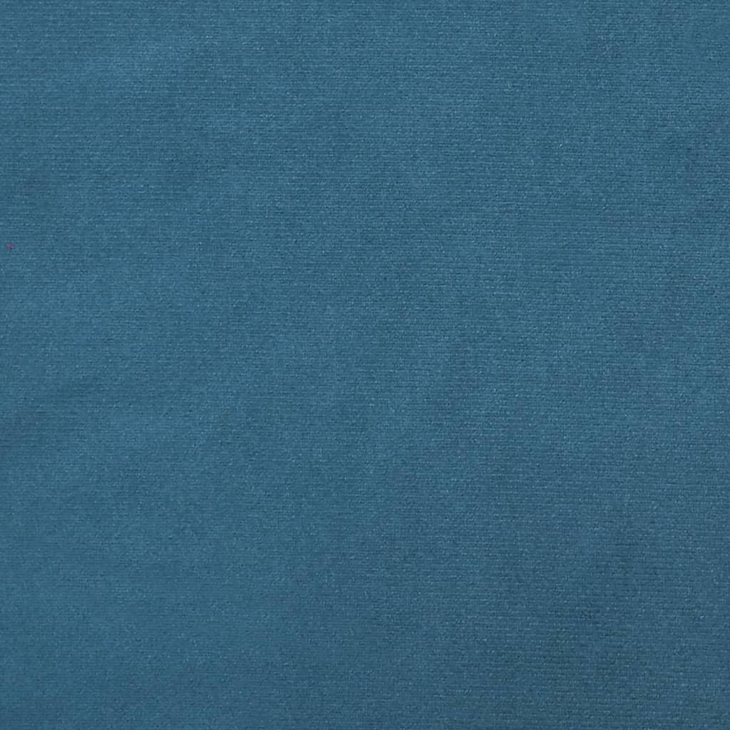 vidaXL 4-tlg. Sofagarnitur mit Kissen Blau Samt