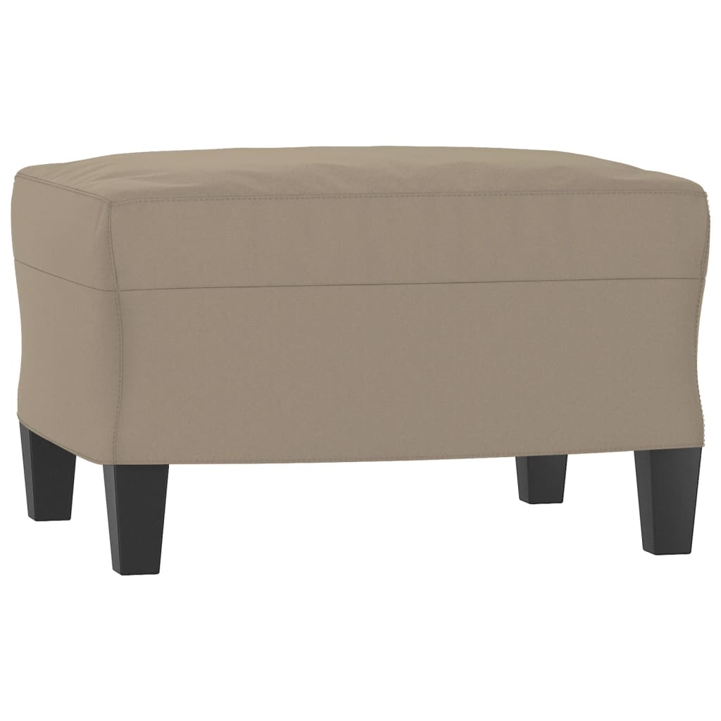 vidaXL 4-tlg. Sofagarnitur mit Kissen Taupe Mikrofasergewebe