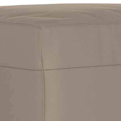 vidaXL 4-tlg. Sofagarnitur mit Kissen Taupe Mikrofasergewebe