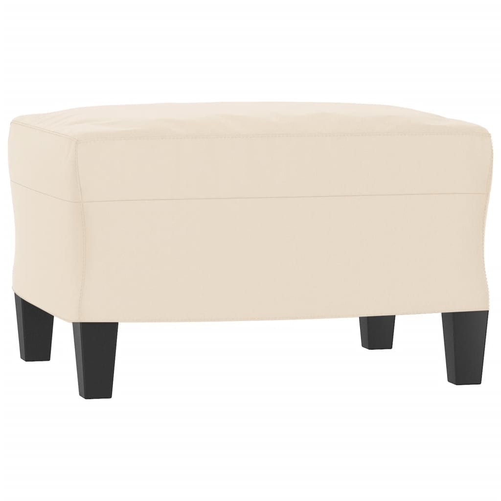 vidaXL Canapé d'angle avec coussins Tissu microfibre 4 pièces Beige