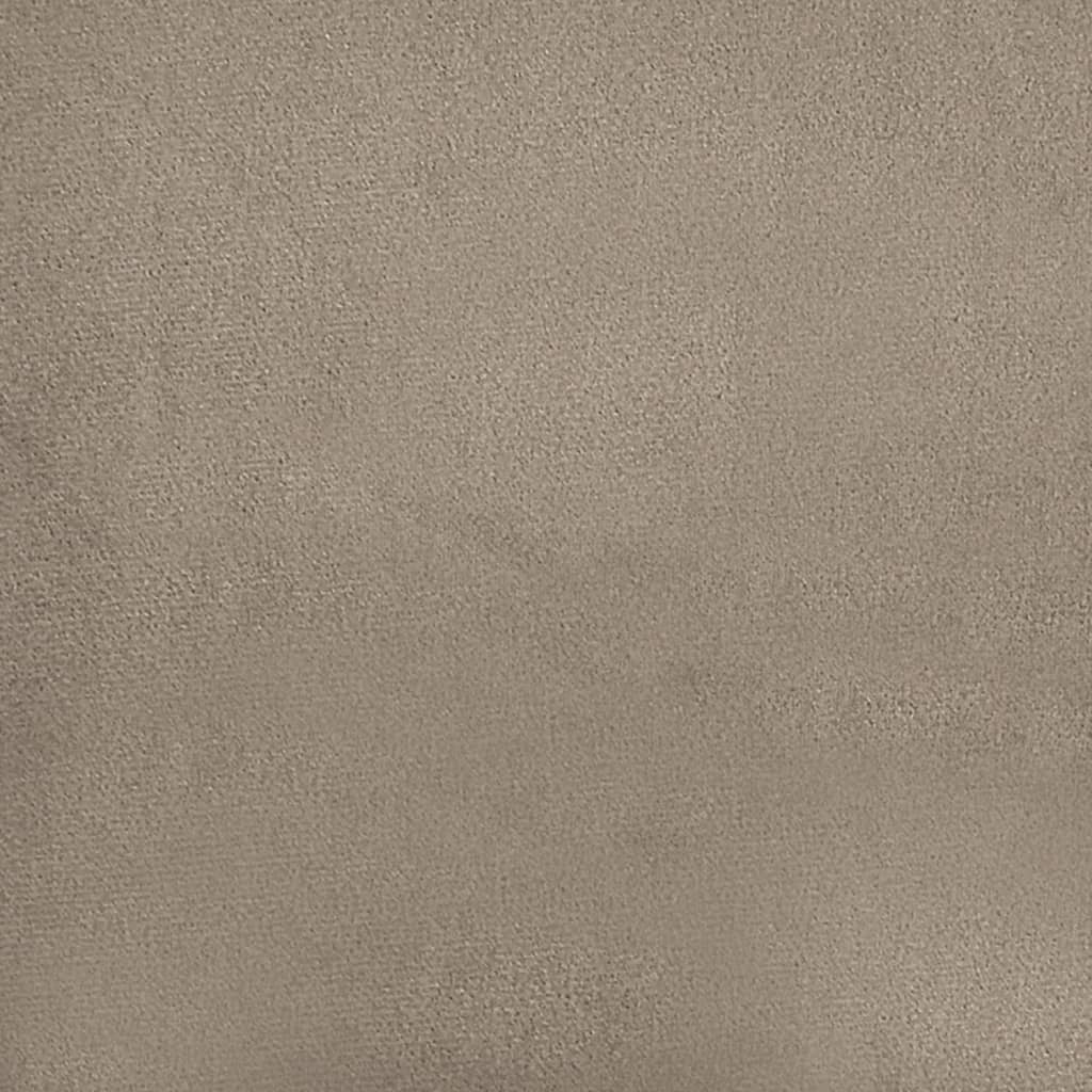 vidaXL 4-tlg. Sofagarnitur mit Kissen Taupe Mikrofasergewebe