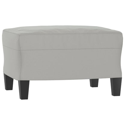 vidaXL Ensemble de canapés 4 places avec coussins Gris clair Tissu microfibre