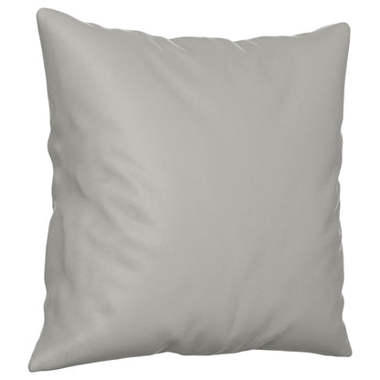vidaXL Ensemble de canapés 4 places avec coussins Gris clair Tissu microfibre