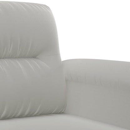 vidaXL Ensemble de canapés 4 places avec coussins Gris clair Tissu microfibre