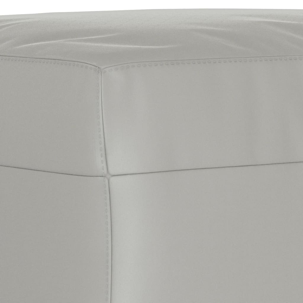 vidaXL Ensemble de canapés 4 places avec coussins Gris clair Tissu microfibre