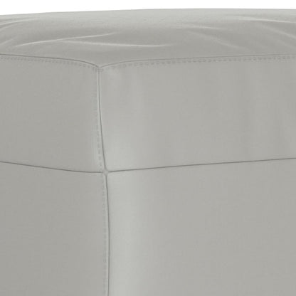 vidaXL Ensemble de canapés 4 places avec coussins Gris clair Tissu microfibre