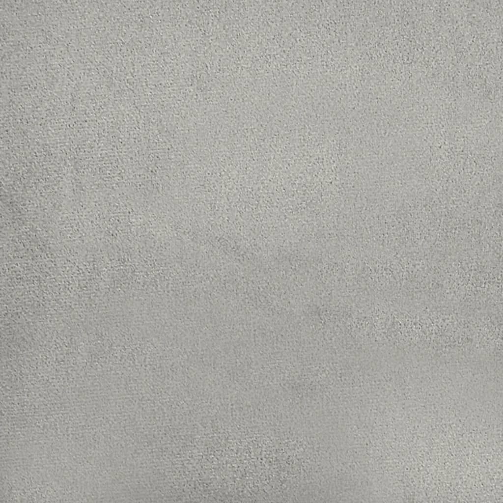 vidaXL Ensemble de canapés 4 places avec coussins Gris clair Tissu microfibre