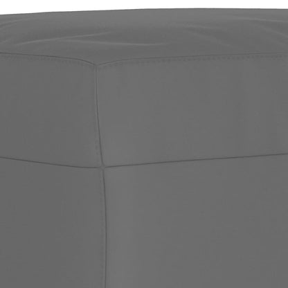 vidaXL 4-tlg. Sofagarnitur mit Kissen Dunkelgrau Mikrofasergewebe