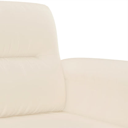 vidaXL 4-tlg. Sofagarnitur mit Kissen Beige Mikrofasergewebe