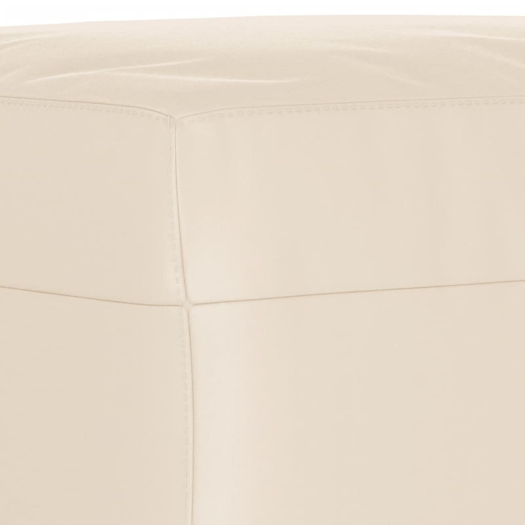vidaXL 4-tlg. Sofagarnitur mit Kissen Beige Mikrofasergewebe