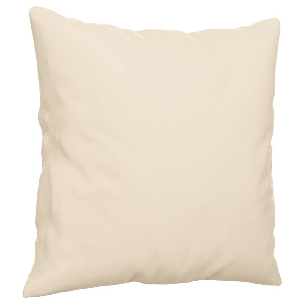 vidaXL 3-tlg. Sofagarnitur mit Kissen Beige Mikrofasergewebe