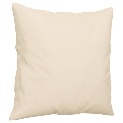 vidaXL 3-tlg. Sofagarnitur mit Kissen Beige Mikrofasergewebe