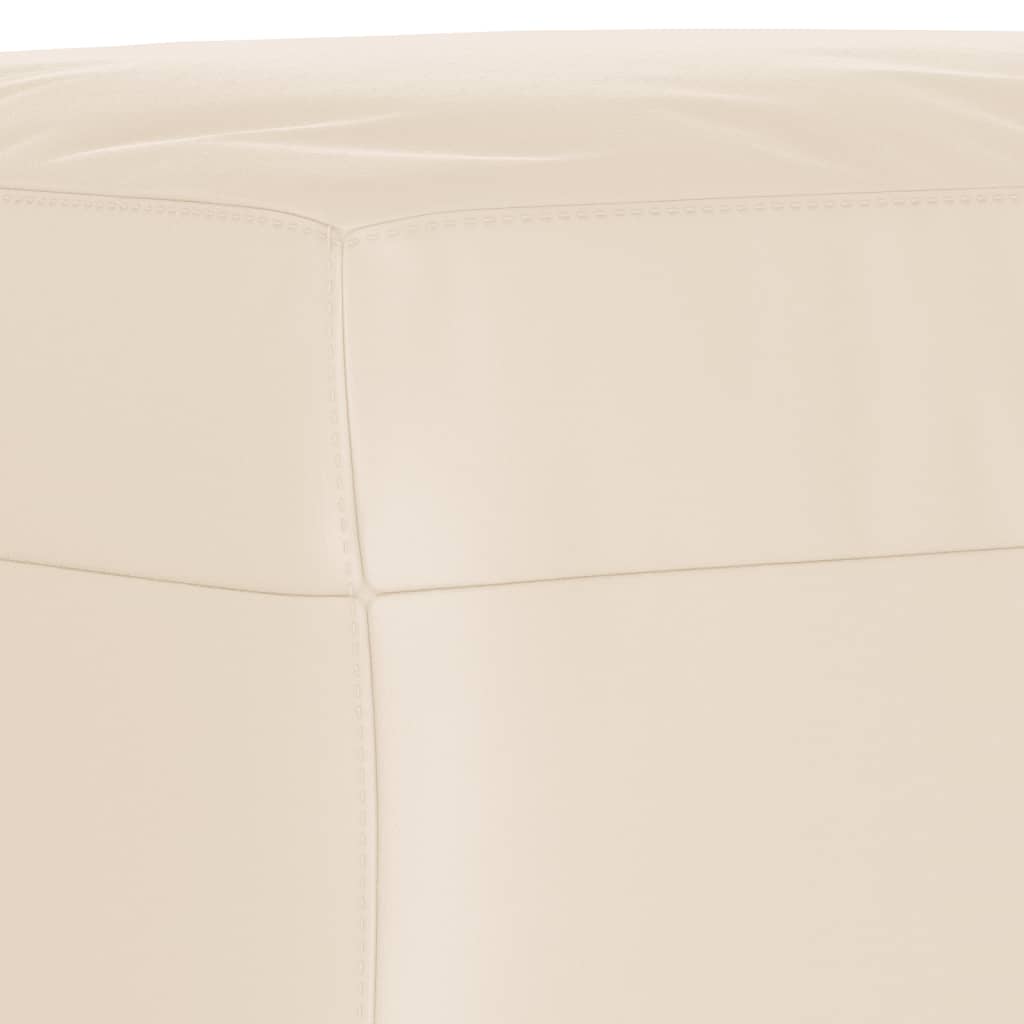 vidaXL 3-tlg. Sofagarnitur mit Kissen Beige Mikrofasergewebe