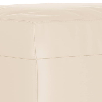 vidaXL 3-tlg. Sofagarnitur mit Kissen Beige Mikrofasergewebe