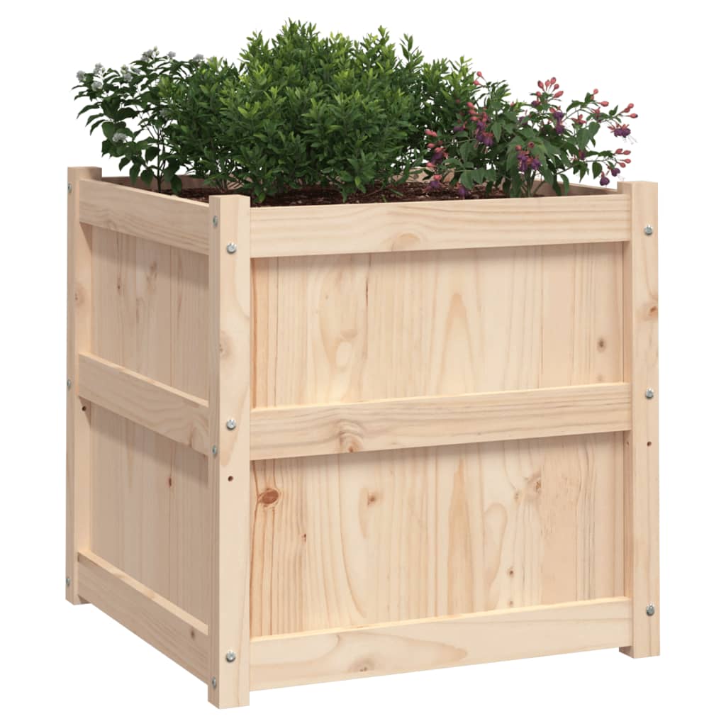 vidaXL Pflanzkübel 2 Stk. Massivholz Kiefer