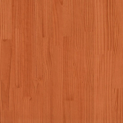 vidaXL Pflanzkübel Wachsbraun 70x70x70 cm Massivholz Kiefer