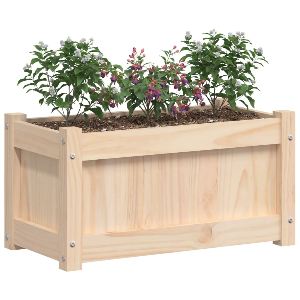 vidaXL Jardinière 60x31x31 cm Bois de pin massif
