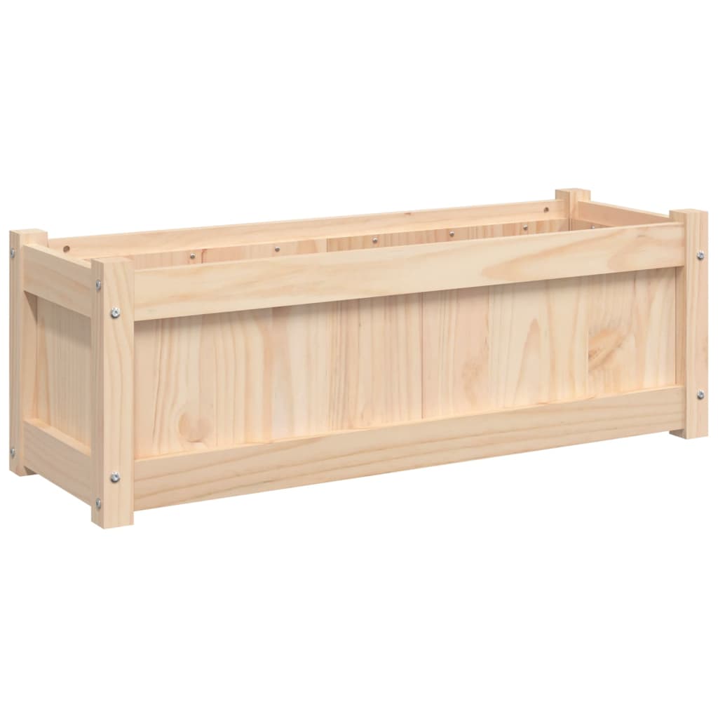 vidaXL Jardinière 90x31x31 cm Bois de pin massif