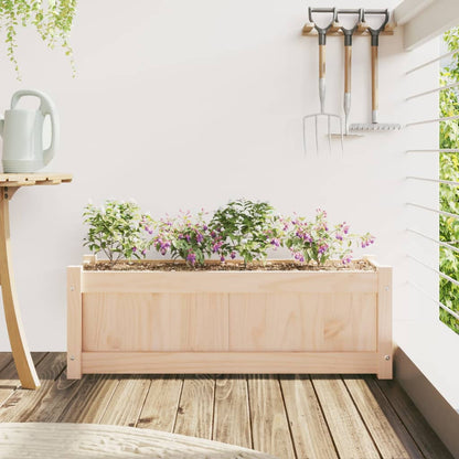 vidaXL Jardinière 90x31x31 cm Bois de pin massif